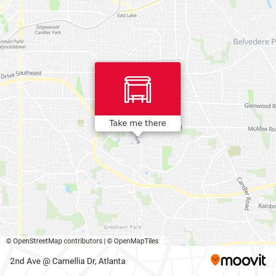 Mapa de 2nd Ave @ Camellia Dr