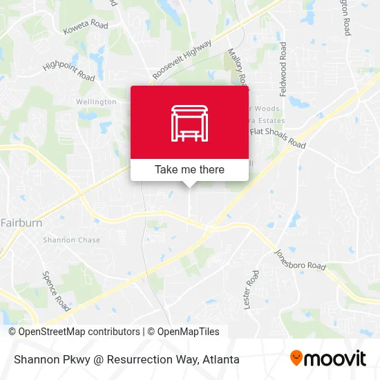 Mapa de Shannon Pkwy @ Resurrection Way