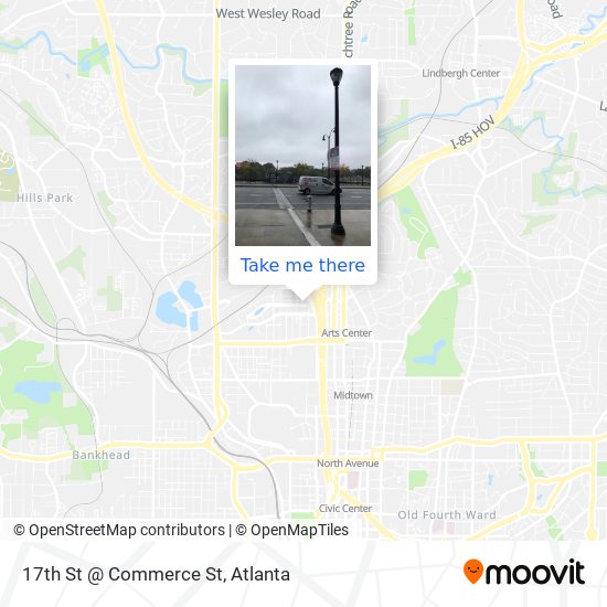 17th St @ Commerce St map
