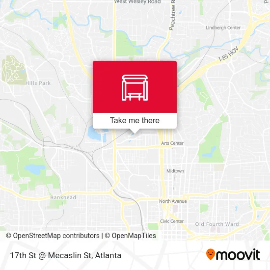 Mapa de 17th St @ Mecaslin St