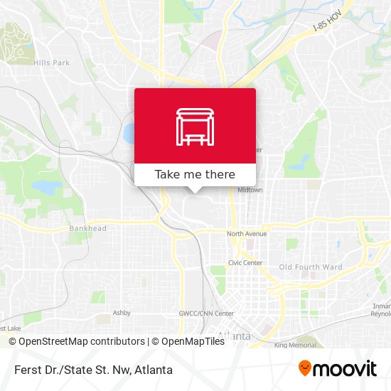 Mapa de Ferst Dr./State St. Nw