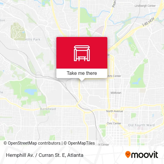 Mapa de Hemphill Av. / Curran St. E
