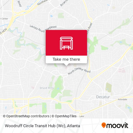 Mapa de Woodruff Circle Transit Hub (Wc)