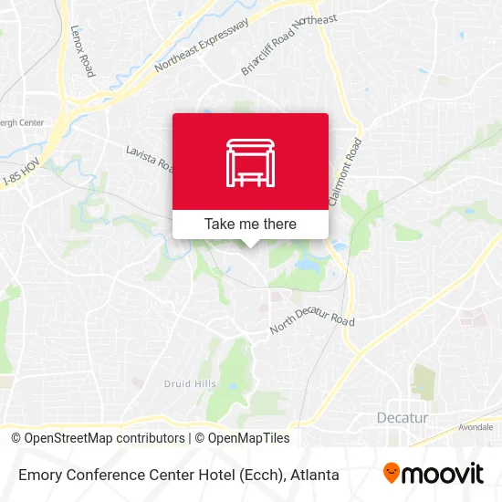 Emory Conference Center Hotel (Ecch) map