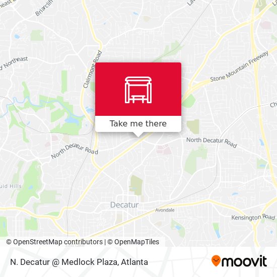 N. Decatur @ Medlock Plaza map