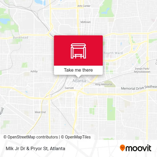 Mlk Jr Dr & Pryor St map