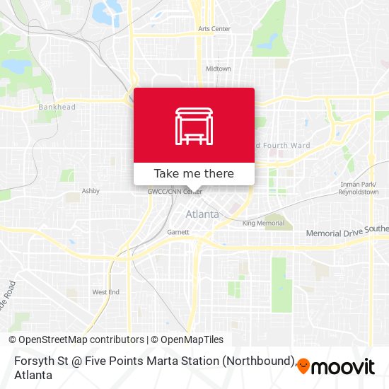 Forsyth St @ Five Points Marta Station (Northbound) map