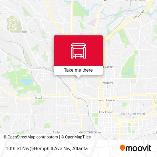 Mapa de 10th St Nw@Hemphill Ave Nw