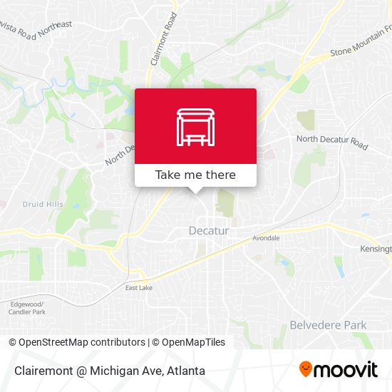 Clairemont @ Michigan Ave map