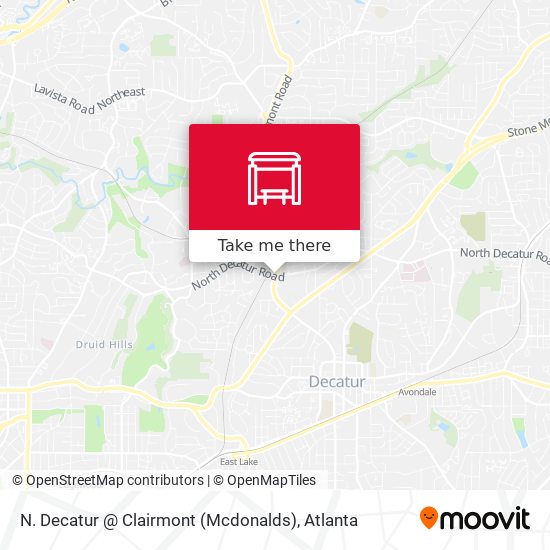 N. Decatur @ Clairmont (Mcdonalds) map