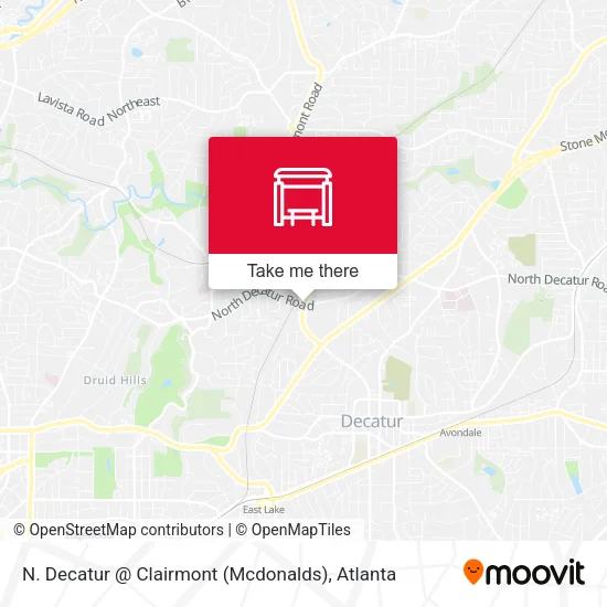 N. Decatur @ Clairmont (Mcdonalds) map