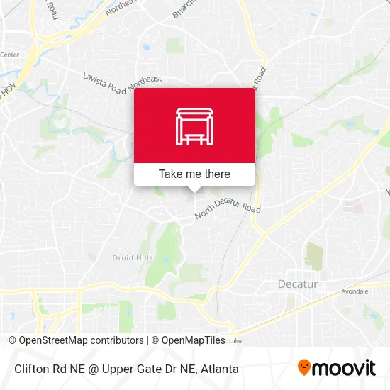 Mapa de Clifton Rd NE @ Upper Gate Dr NE