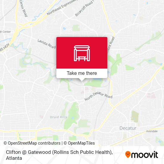 Mapa de Clifton @ Gatewood (Rollins Sch Public Health)