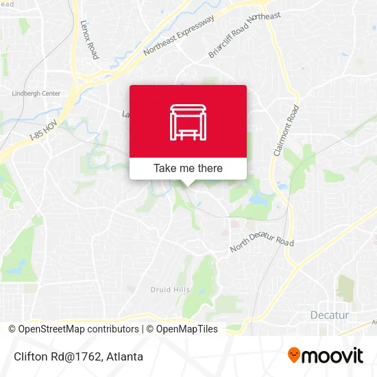 Mapa de Clifton Rd@1762