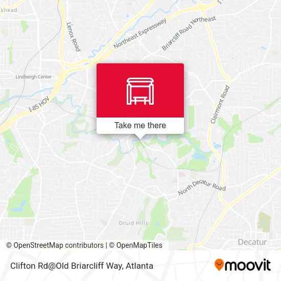 Clifton Rd@Old Briarcliff Way map