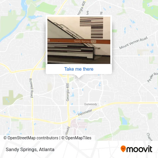 Sandy Springs map