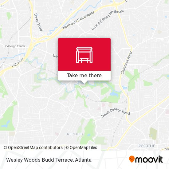 Mapa de Wesley Woods Budd Terrace