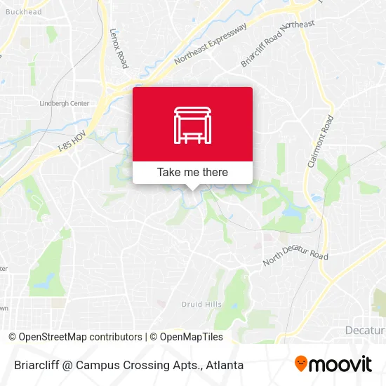 Mapa de Briarcliff @ Campus Crossing Apts.