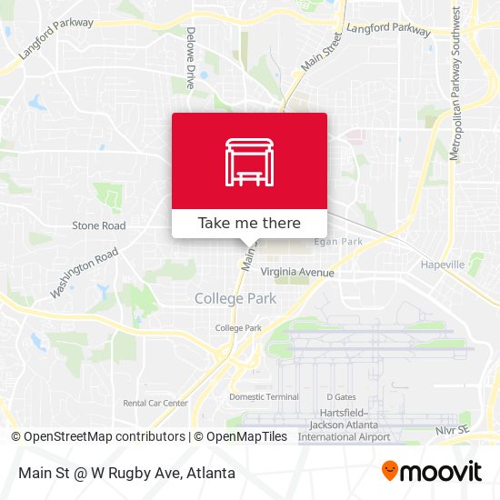 Mapa de Main St @ W Rugby Ave