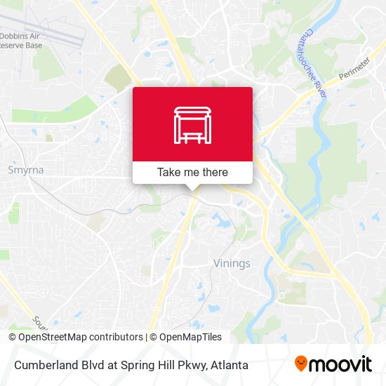 Cumberland Blvd at Spring Hill Pkwy map