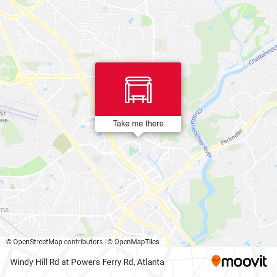 Windy Hill Rd at Powers Ferry Rd map