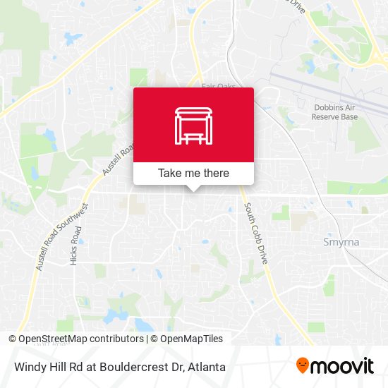 Windy Hill Rd at Bouldercrest Dr map