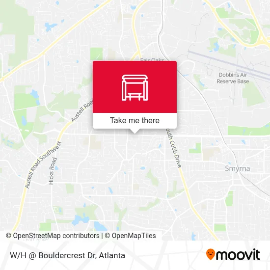 W/H @ Bouldercrest Dr map
