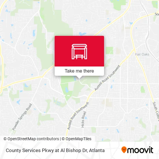 County Services Pkwy at Al Bishop Dr map