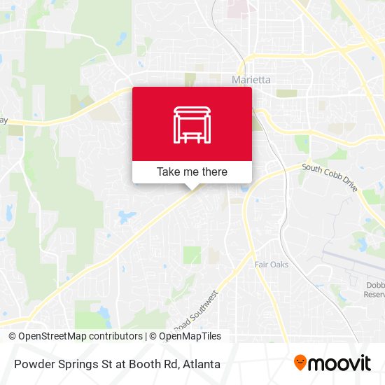 Powder Springs St at Booth Rd map