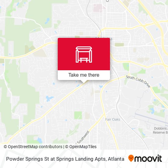 Powder Springs St at Springs Landing Apts map