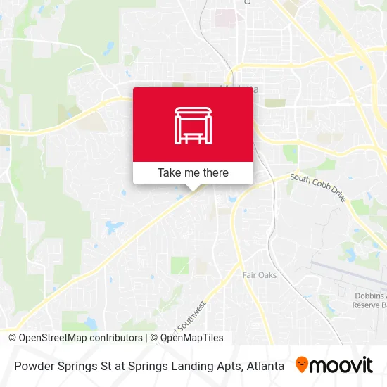 Powder Springs St at Springs Landing Apts map