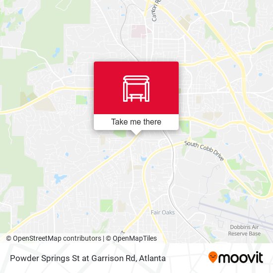 Mapa de Powder Springs St at Garrison Rd