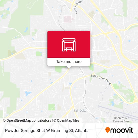 Mapa de Powder Springs St at W Gramling St