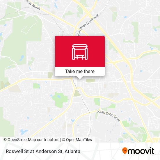 Roswell St at Anderson St map