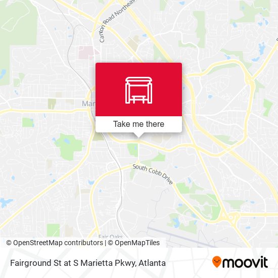 Mapa de Fairground St at S Marietta Pkwy