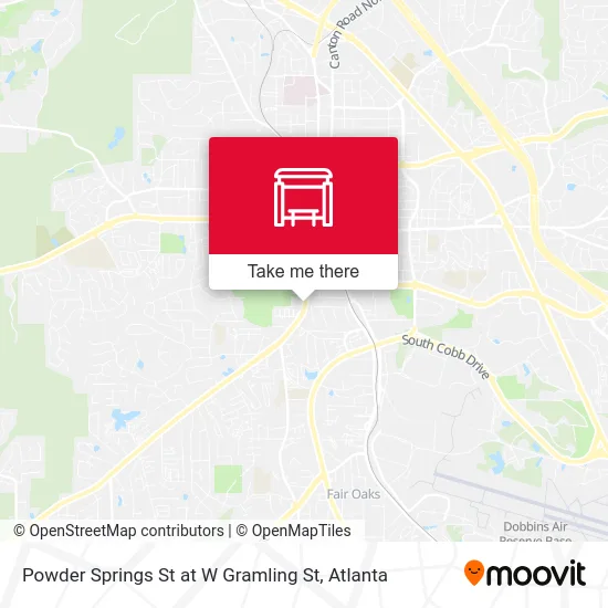 Powder Springs St at W Gramling St map