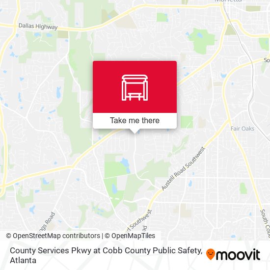 Mapa de County Services Pkwy at Cobb County Public Safety