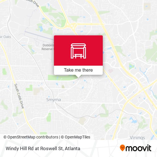 Mapa de Windy Hill Rd at Roswell St