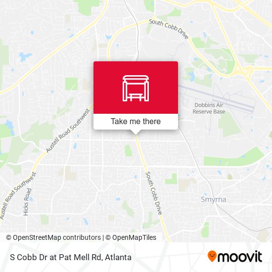 S Cobb Dr at Pat Mell Rd map