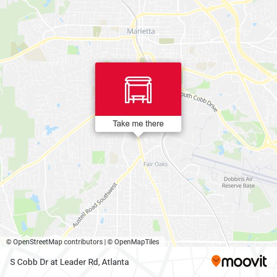 S Cobb Dr at Leader Rd map