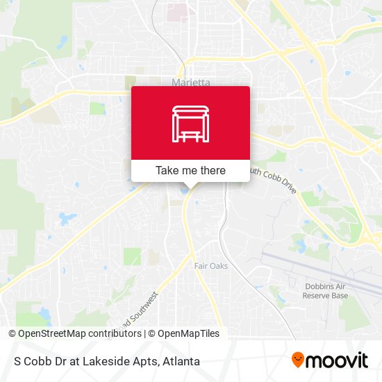 S Cobb Dr at Lakeside Apts map