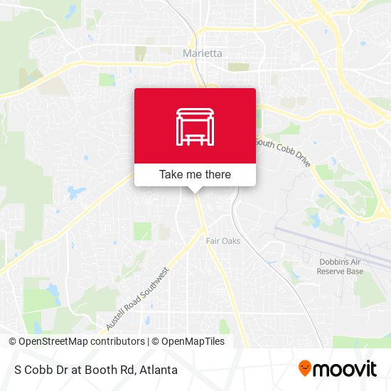S Cobb Dr at Booth Rd map