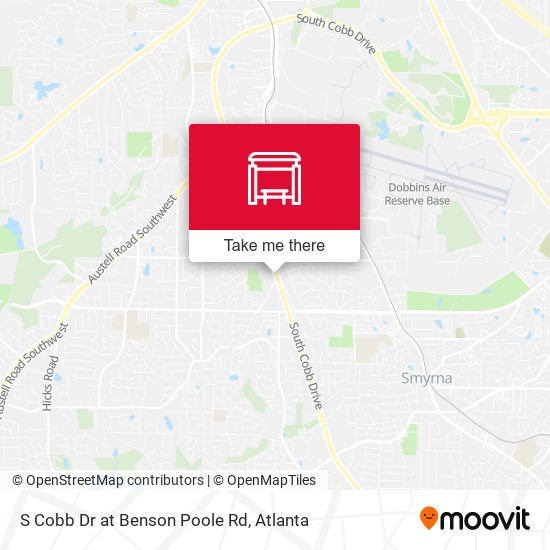 S Cobb Dr at Benson Poole Rd map