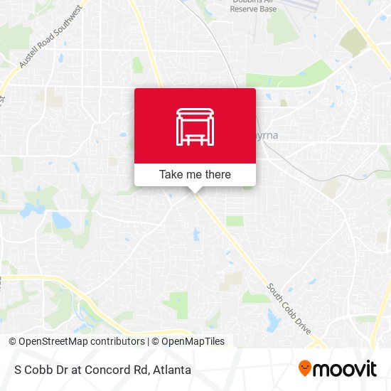 S Cobb Dr at Concord Rd map