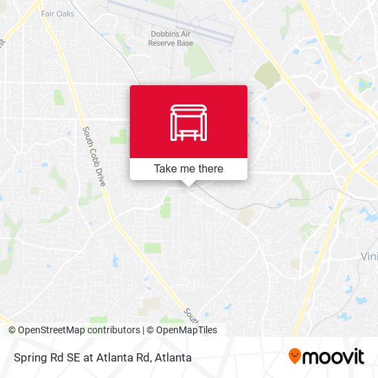 Mapa de Spring Rd SE at Atlanta Rd