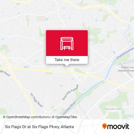 Mapa de Six Flags Dr at Six Flags Pkwy