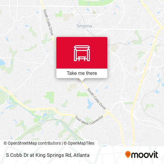 S Cobb Dr at King Springs Rd map