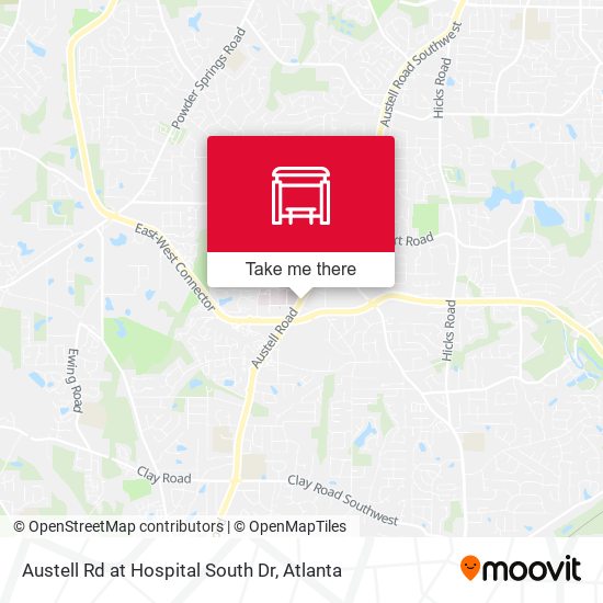 Austell Rd at Hospital South Dr map