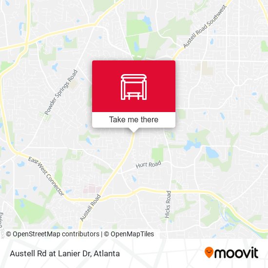 Austell Rd at Lanier Dr map