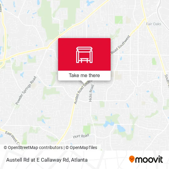 Mapa de Austell Rd at E Callaway Rd